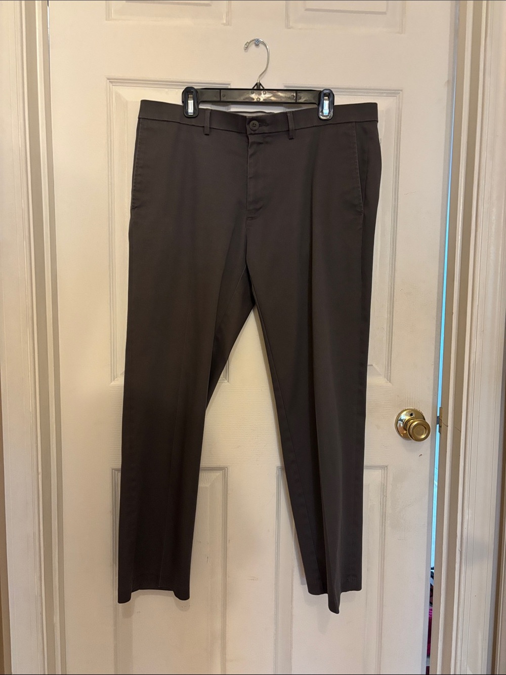 Haggar Men's Straight Dress Pants - Gray